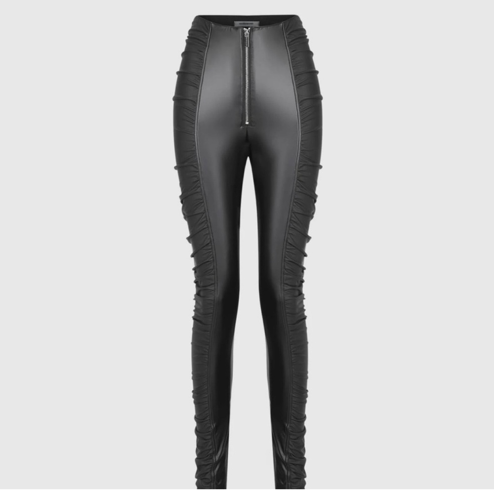 MANIÈRE DE VOIR rushed vegan leather leggings